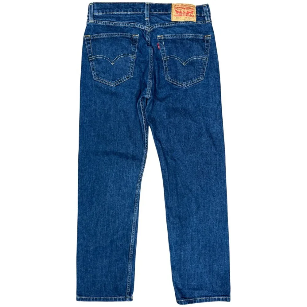 EUC Men's LEVI'S 505™ Regular Fit Straight Leg Dark Wash Jeans | Size‎ 32 X 30